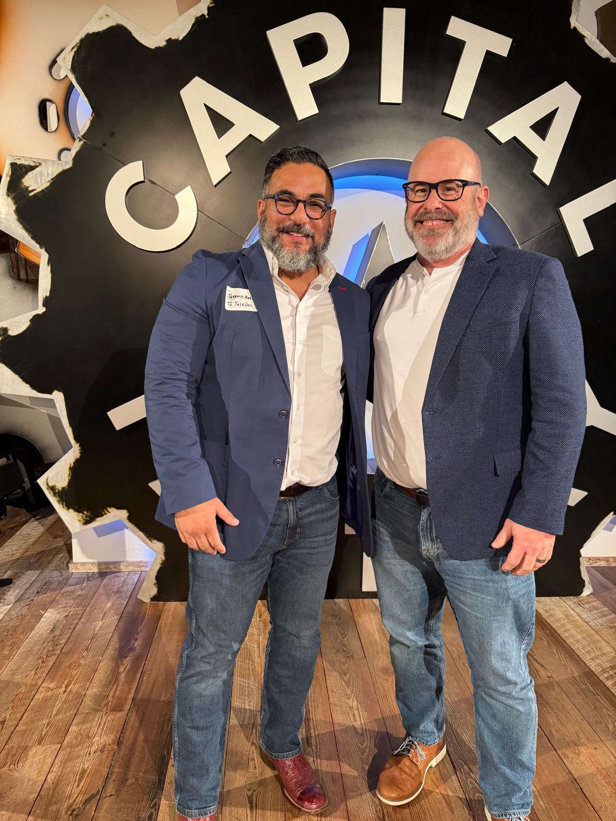 Jeremy and Nathan on stage